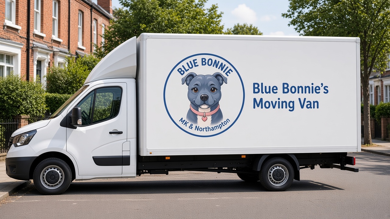 Blue Bonnie's Moving Van mockup